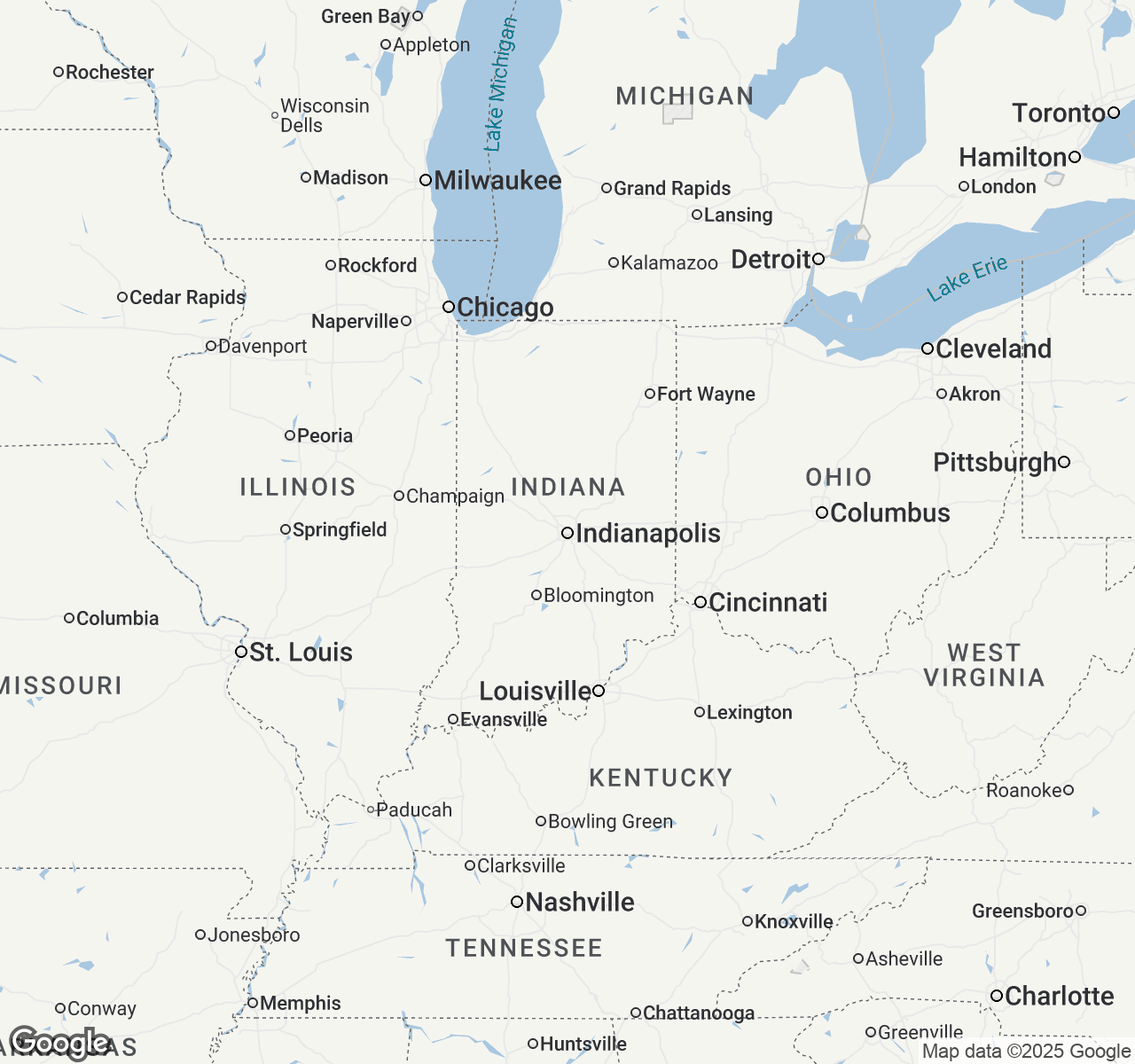 Map of Indianapolis